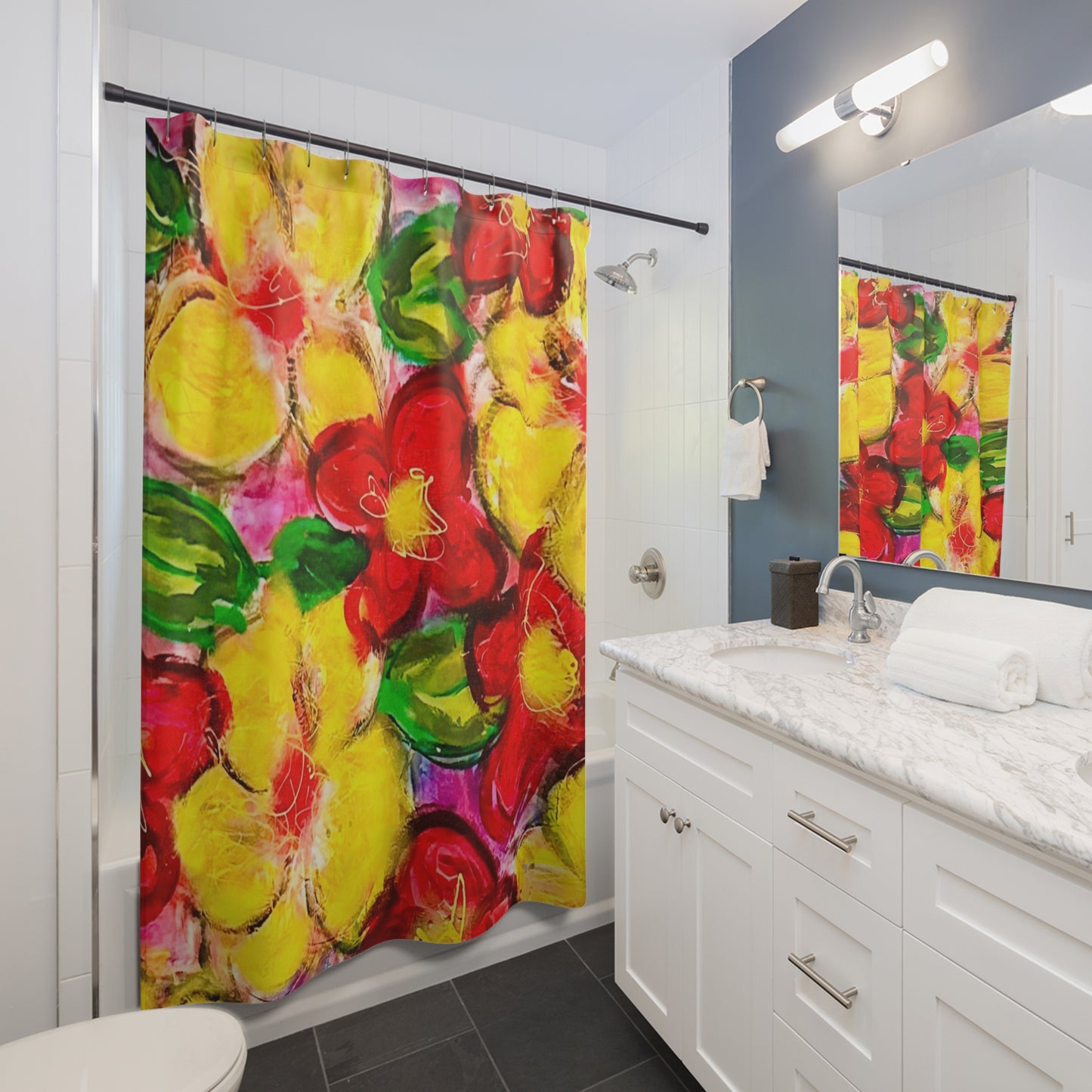 Floral Shower Curtains for MAE (Granny) - Perfect for a Refreshing Bathroom Décor