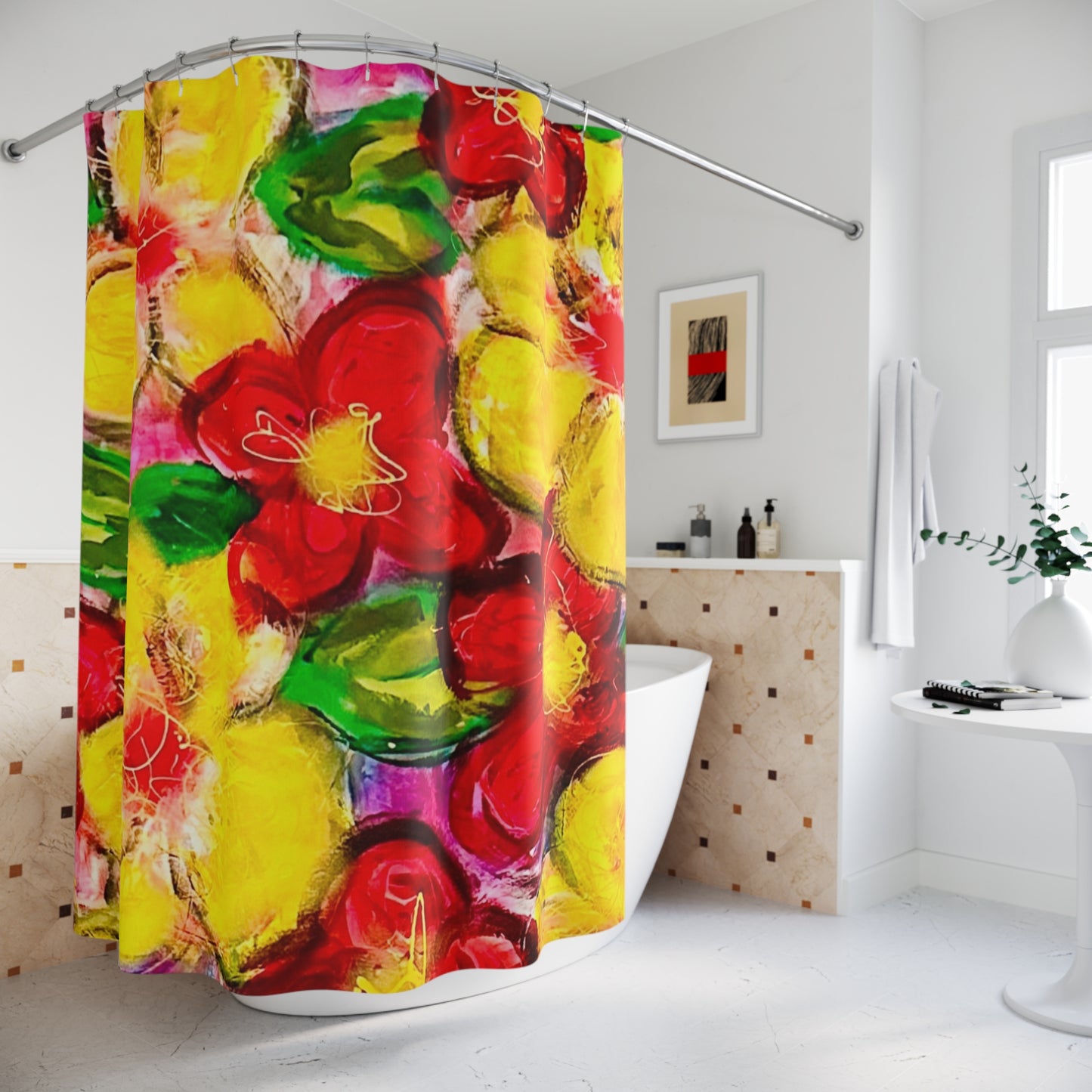 Floral Shower Curtains for MAE (Granny) - Perfect for a Refreshing Bathroom Décor