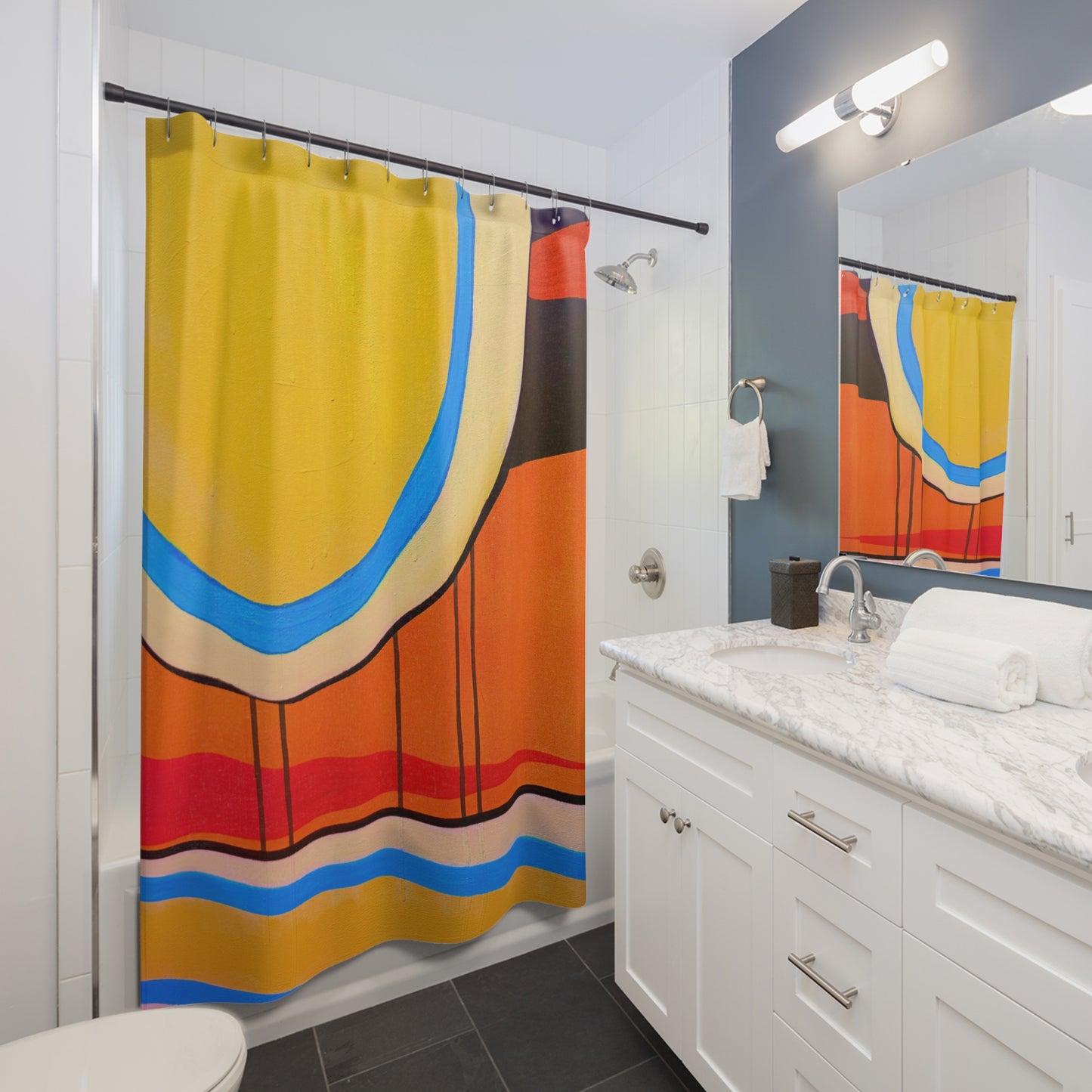 Shower Curtains - Mid Century Modern Design