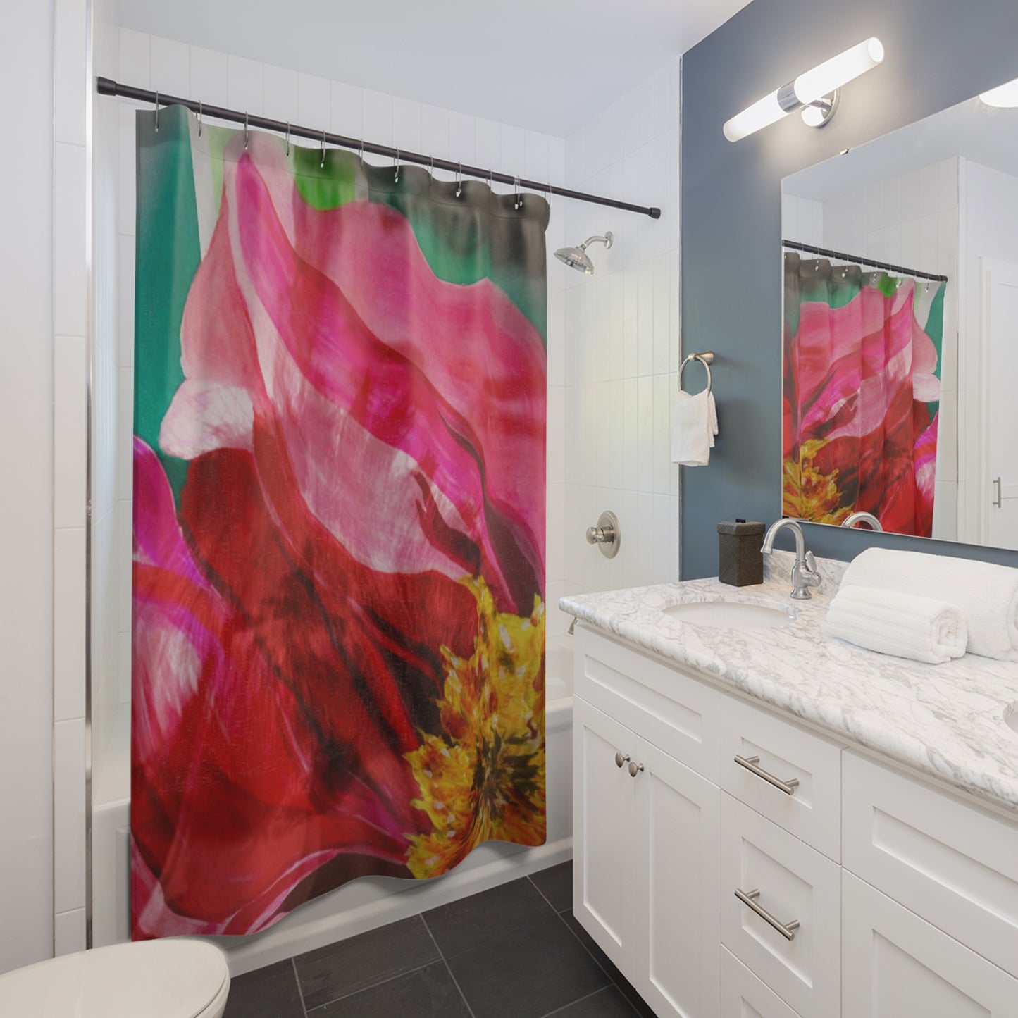 Floral Shower Curtain - Male Model Collection