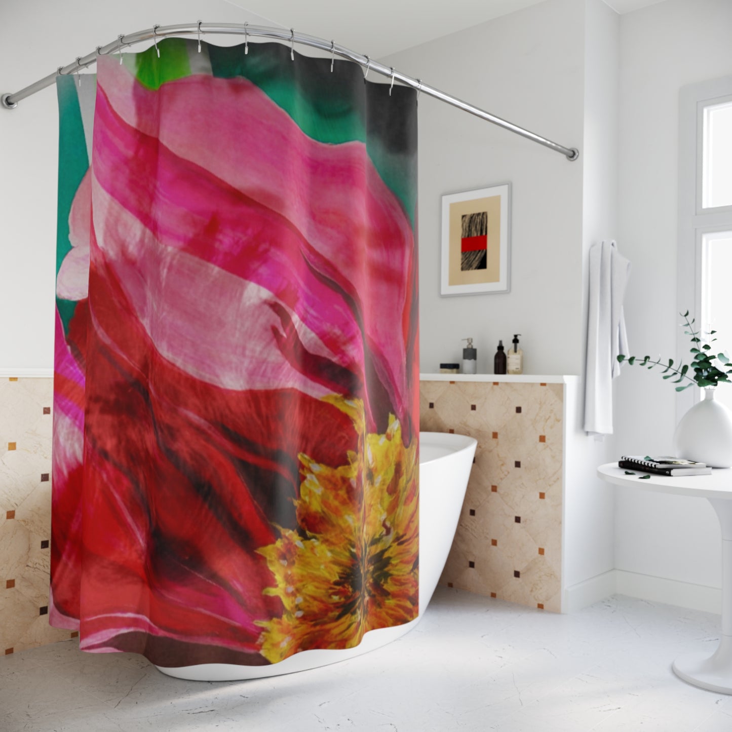 Floral Shower Curtain - Male Model Collection