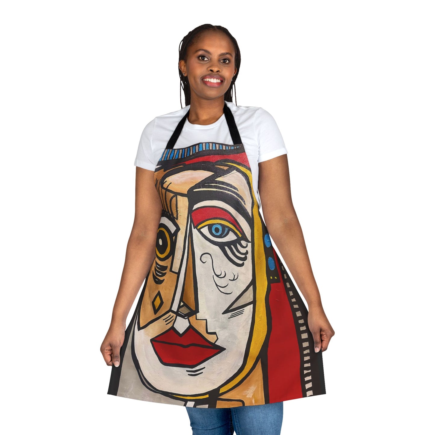 Apron, 5-Color Straps (AOP)